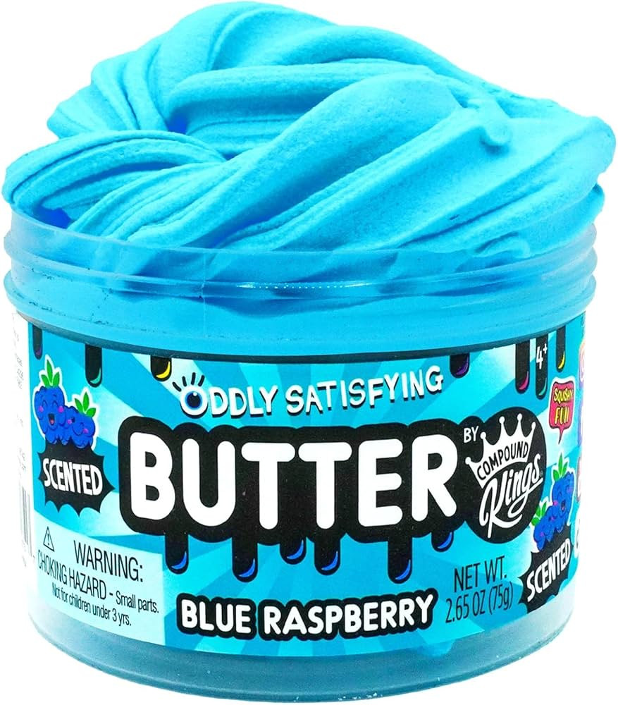 Compound Kings Butter Slime Single Jar Blue Raspberry, Stocking Stuffer for Boys and Girls Sensor... | Amazon (US)