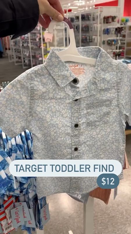 Target toddler boy button down $12  

kids vacation shirt 

#LTKfindsunder50 #LTKkids #LTKxTarget