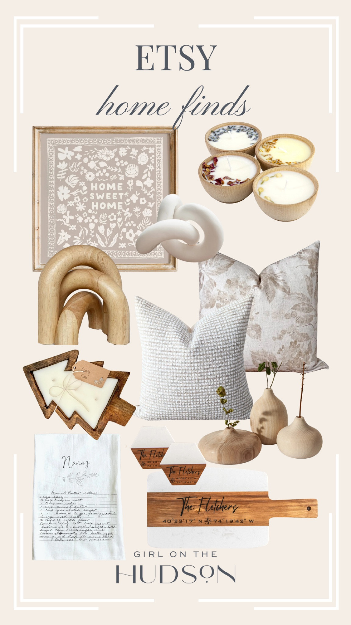 Neutral home decor on Etsy! These would also make a great gift! 

Etsy decor, Etsy home finds, neutral home decor, decor ideas, wall art, throw pillows, neutral candles, custom home gifts 

#LTKSeasonal #LTKHome