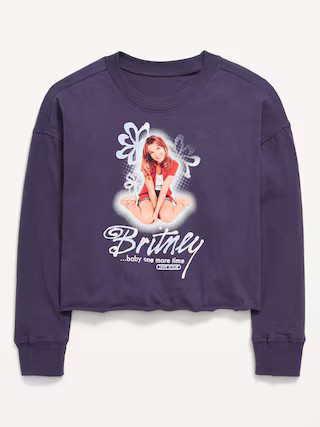 Britney Spears™ Graphic Raw-Edge T-Shirt for Girls | Old Navy (US)