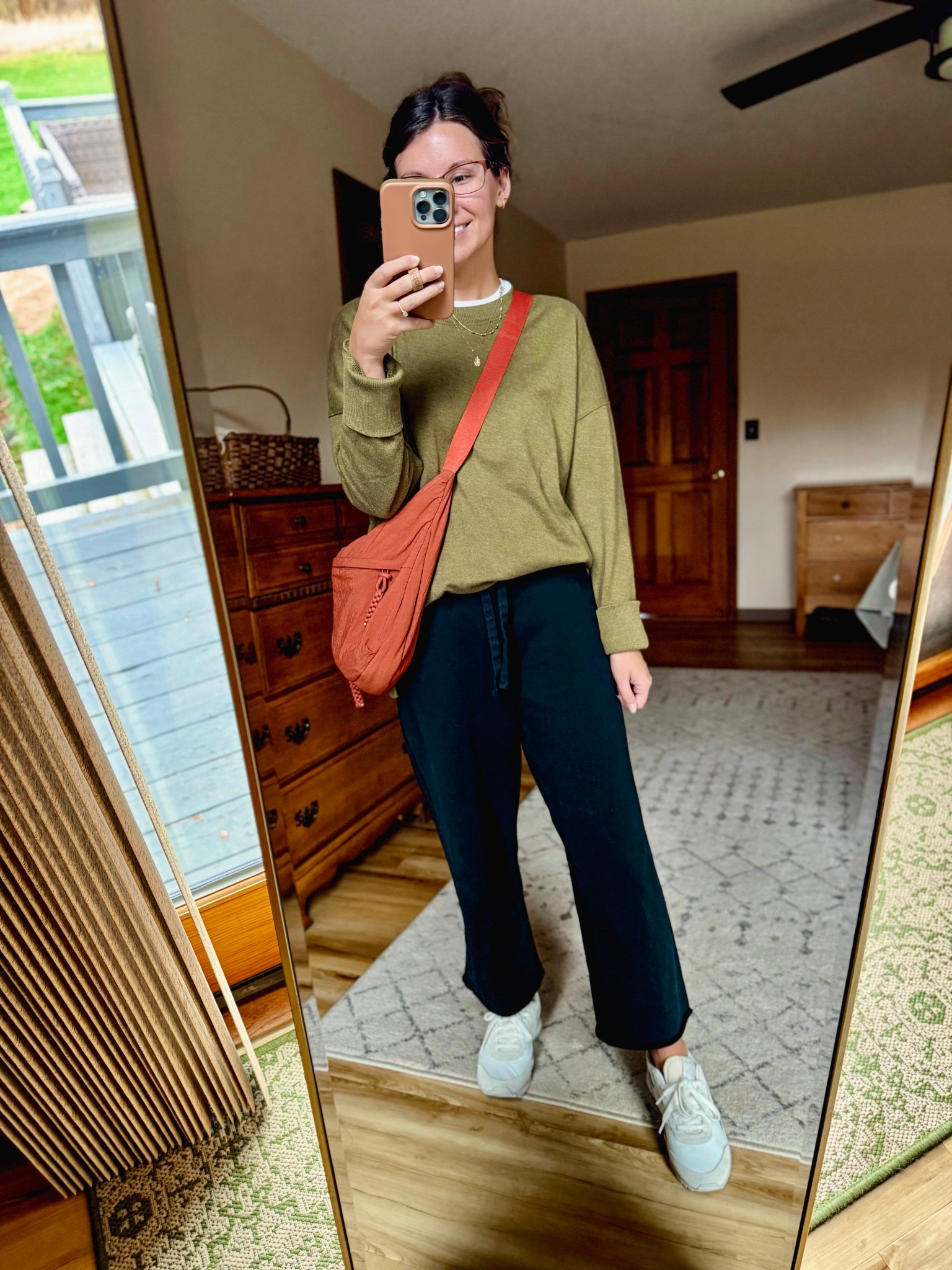 Wearing xs in my tee, small in my crewneck (my color is from last year, linked this uear’s version and a similarly colored one from old navy). My black sweatpants are sold out so I linked some similar ones. My sneakers are size 6.5, 

#LTKSeasonal #LTKPetite #LTKFindsUnder100