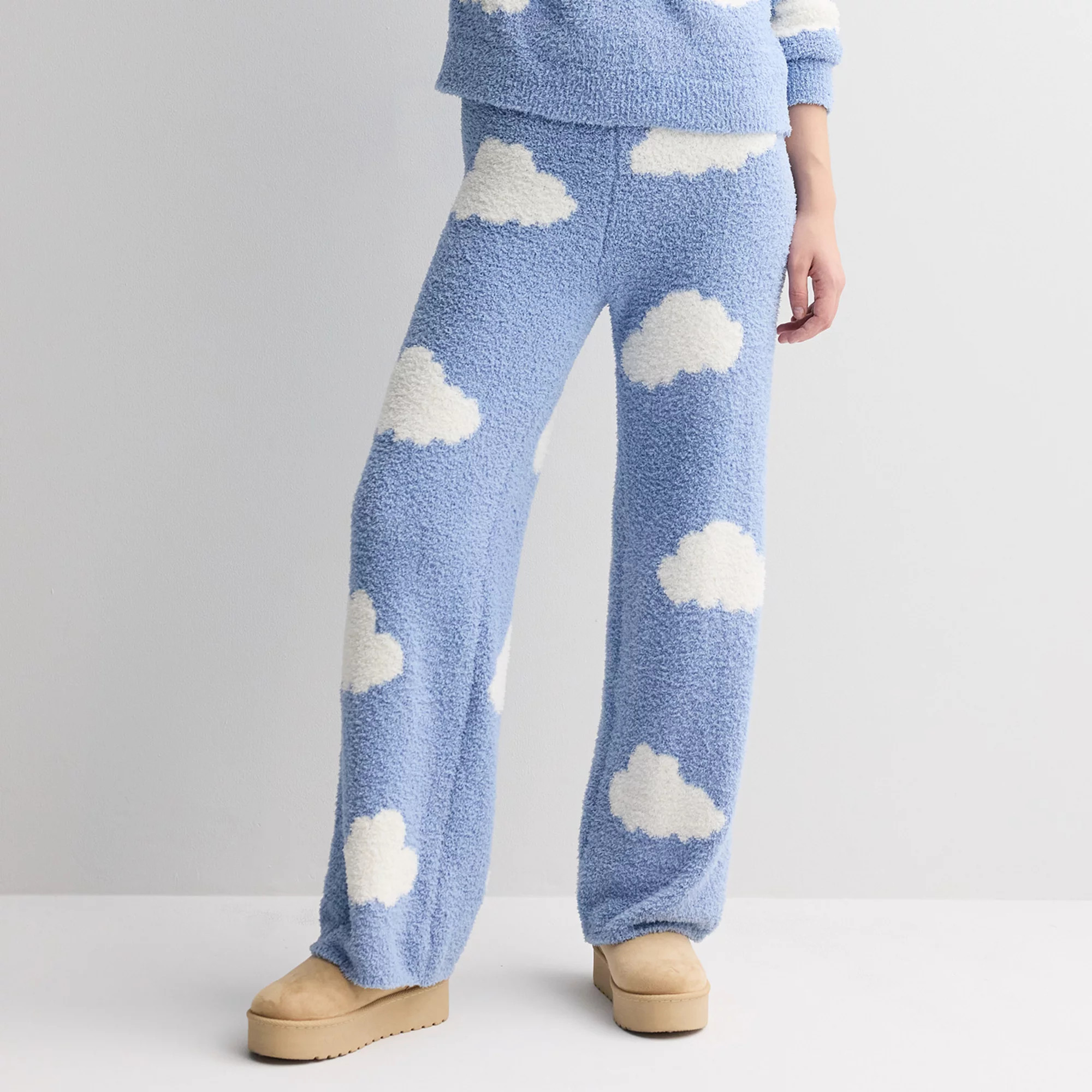 Juniors' Pink Republic Printed Cozy Wide Leg Pants | Kohl's