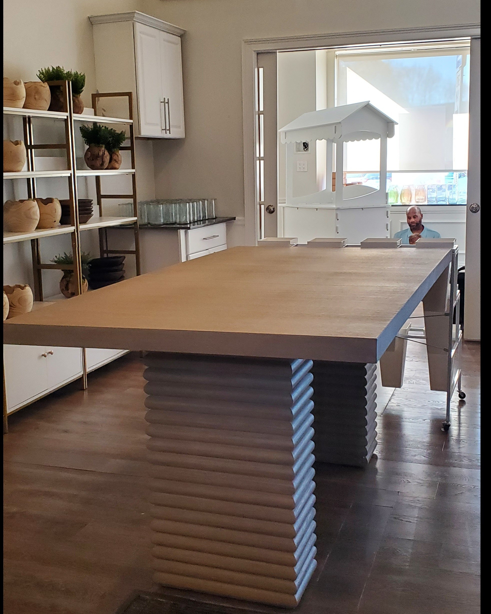 Gorgeous counter height extendable dining table seats 6-8 people!

#LTKSaleAlert #LTKHome #LTKHoliday