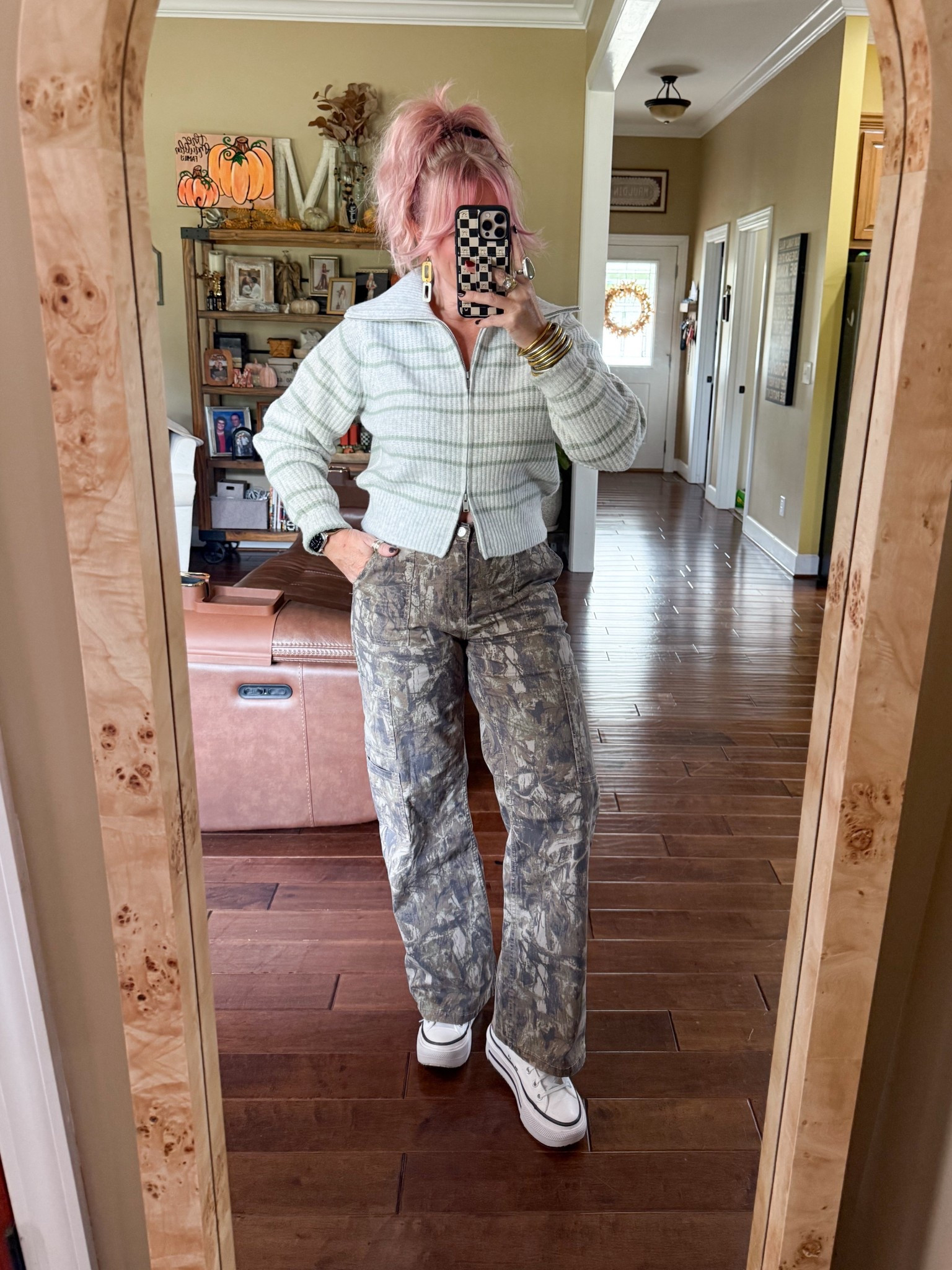 This sweater is perfect with camo! I love the two way zipper too. I’m wearing a medium in both  

#LTKOver40 #LTKStyleTip #LTKFindsUnder50