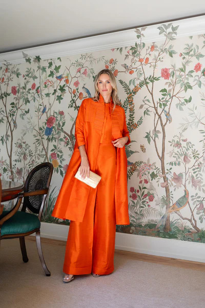 Liza Jacket - Tangerine | Julia Amory