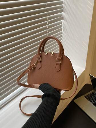 Kuppeltasche mit Rhombus Muster, Elegant Für Arbeit | SHEIN
