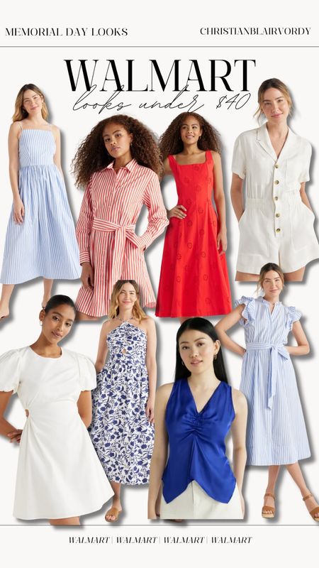All of these outfits are under $40! Perfect for Memorial Day weekend or 4th of July!

#christianblairvordy 

#holiday #new #finds #walmart #memorialday #4thofjuly #under50 

#LTKFindsUnder50 #LTKParties #LTKStyleTip