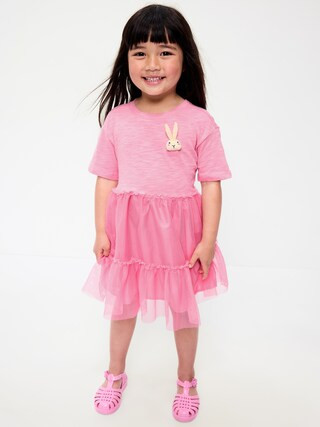 Short-Sleeve Tutu Dress for Toddler Girls | Old Navy (US)