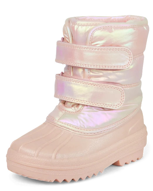 Toddler Girls Iridescent All Weather Boots - PINK | The Children's Place | The Children's Place
