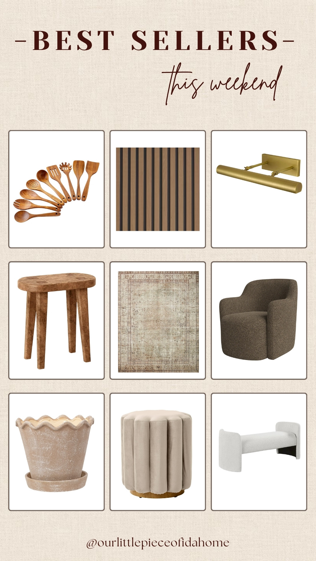 These were some of your most loved home finds this weekend, and honestly I can see why. The mix of warm wood tones, soft texture, vintage-inspired rugs, and sculptural pieces makes a space feel collected and elevated without feeling overly styled.

I’ve linked all of the best sellers here, including the accent chairs, lighting, decor, wall panels, and storage pieces I keep reaching for lately. These are the kinds of details that instantly make a home feel warmer and more finished.
 @Wayfair 
@Target 
@Walmart

#LTKHome #LTKU #LTKSaleAlert