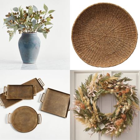 Gorgeous textural pieces perfect for fall - plus the best fall wreath ever (on sale!)

#falldecor #homedecor #fauxstems #wickertray #amazon #potterybarn 

#LTKSeasonal #LTKhome #LTKfindsunder50
