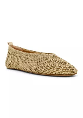 Steve Madden Women's Cyntra Woven Flats, Champagne, 6.5M | Belk