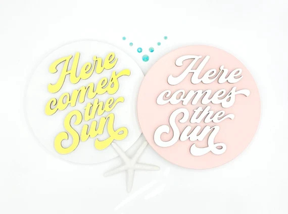 Here Comes the Sun  Wooden Sign  Beach Sign  Summer Sign  | Etsy | Etsy (US)