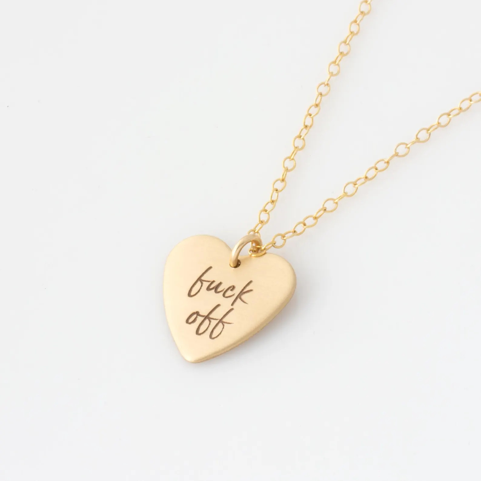 Fuck off Heart Necklace, Candy Heart Necklace, Gift for Friends, Funny Necklace, Bachelorette Gif... | Etsy (US)
