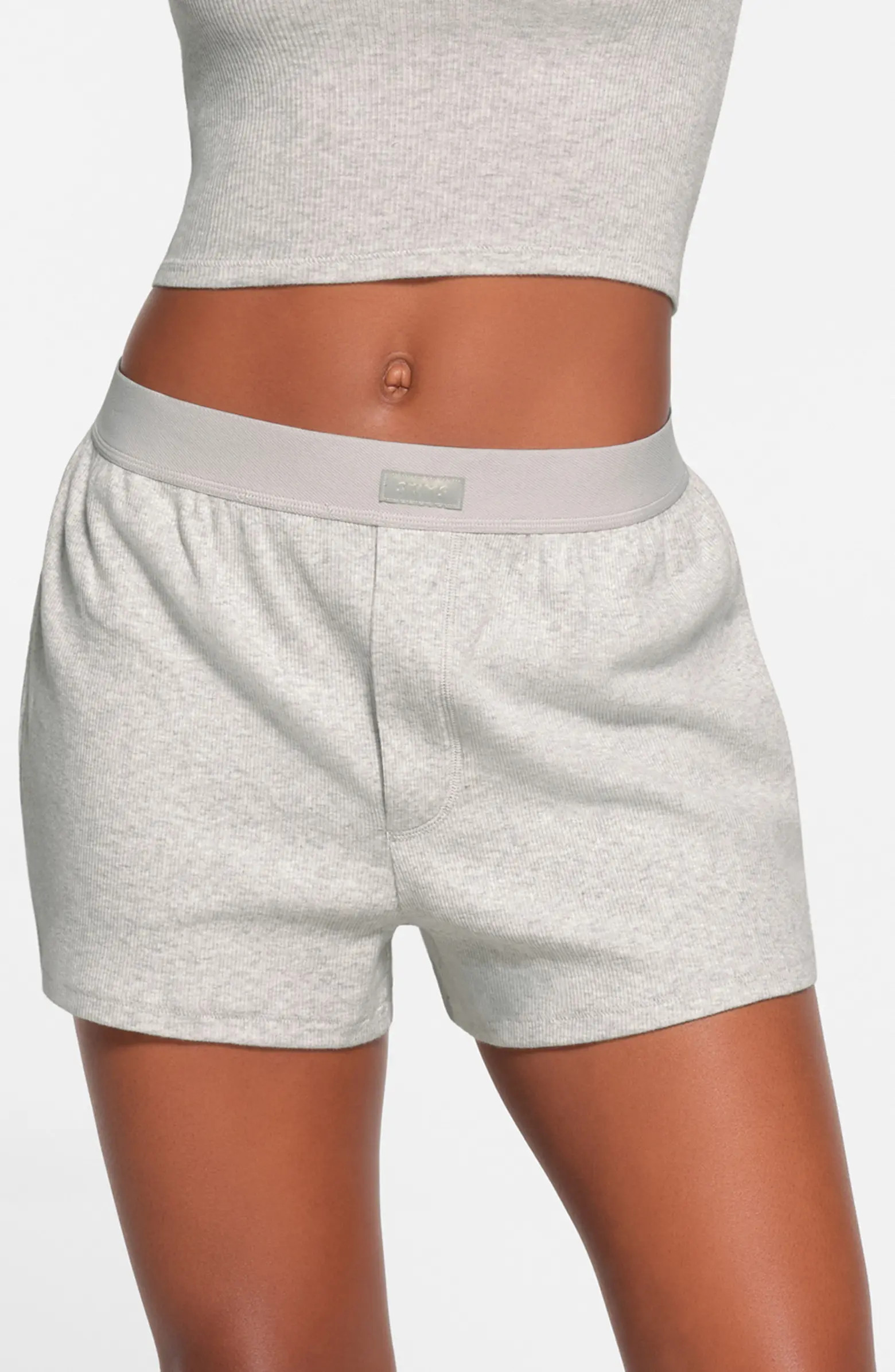 Rib Stretch Cotton Loose Boxers | Nordstrom
