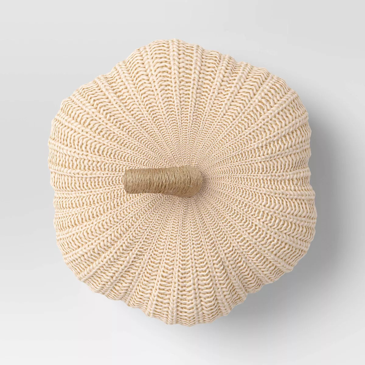 Knit Pumpkin with Jute Stem Novelty Throw Pillow - Threshold™ | Target