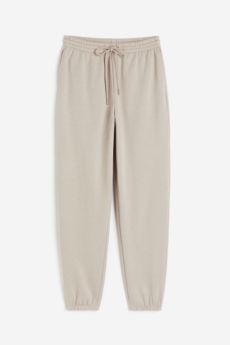 Cotton-blend Sweatpants - Beige - Ladies | H&M US | H&M (US + CA)