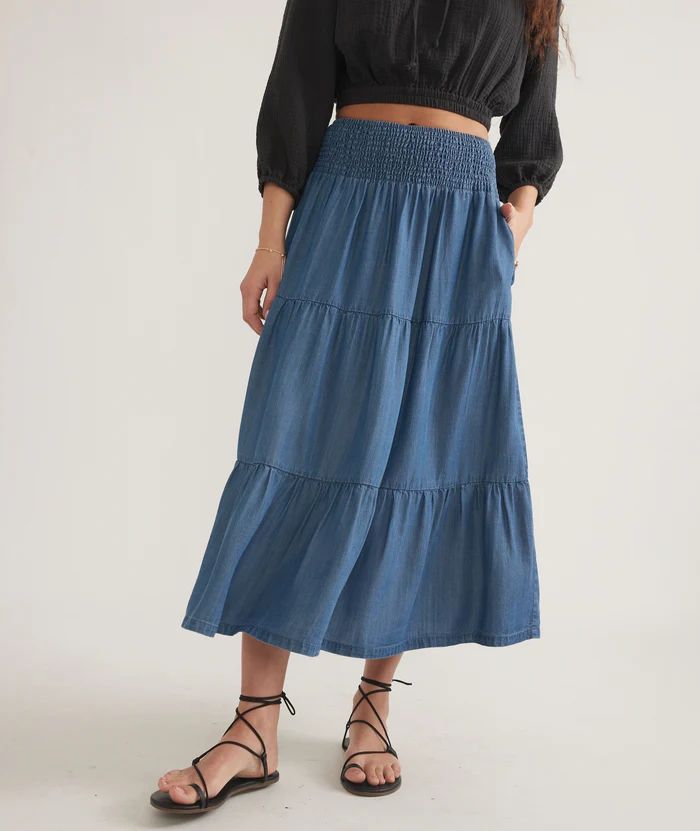 Corinne Chambray Maxi Skirt | Marine Layer