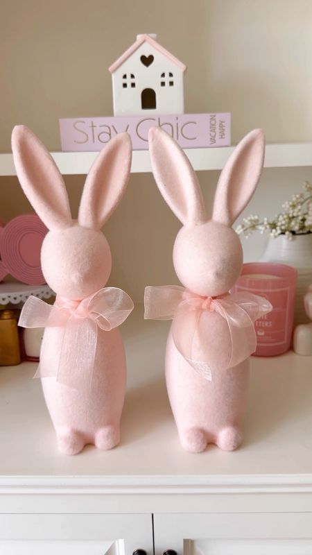 Love these flocked bunnies! The AtHome ones are a lot cheaper than Michaels!!! 

#LTKstyletip #LTKhome #LTKSeasonal