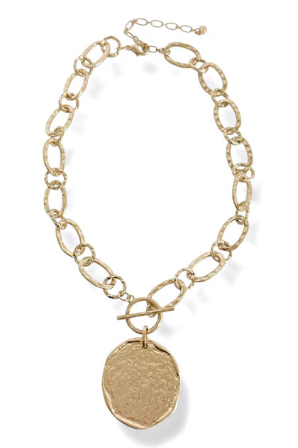 Chose Wisely Worn Gold Chain Pendant Necklace | The Willow Tree