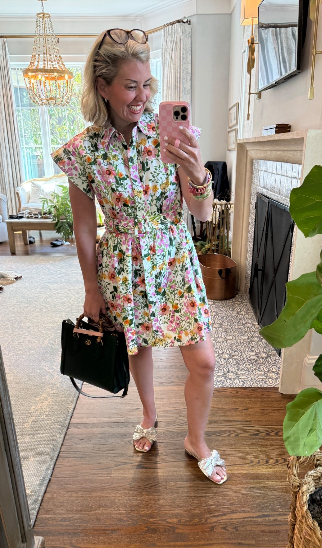 OOTD… headed to a luncheon in this adorable new dress from Avara. I’m wearing a small in dress & 8 sandal. How gorgeous is this bracelet stack y’all?!? 
*Use my code Catherine20 at Allie + Bess
*Use my code mixandmatchmadness at Loopy 

#LTKdayinmylife #LTKootd #LTKgrwm