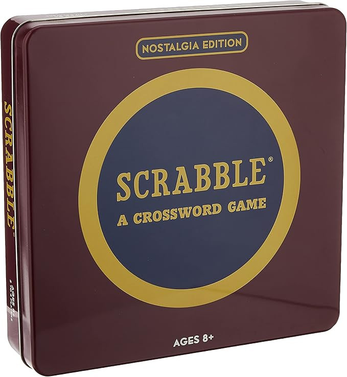 Winning Solutions Nostalgia Tin Scrabble Game, Brown | Amazon (US)