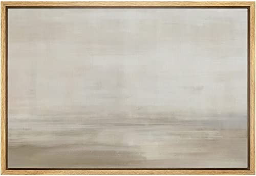 Amazon.com: SIGNLEADER Framed Canvas Print Wall Art Grunge Pastel Brown Watercolor Vista Abstract... | Amazon (US)