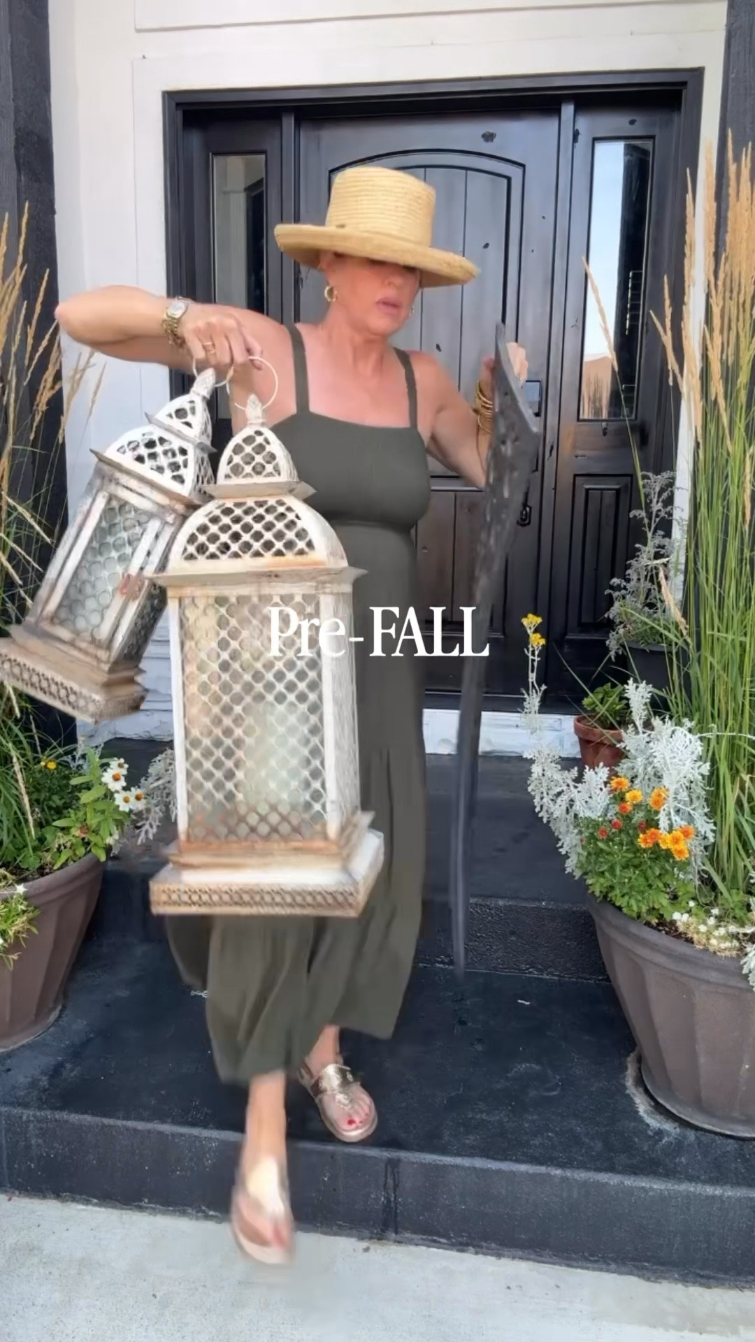 Come with me as I redo my porch from Summer ☀️🪴to a little pre-Fall🍂

Using Great Basics.. that makes it easy to layer in Fall in a couple of weeks✔️

I love these Weather safe woven baskets, that makes it easy to change out your plants and flowers per the season.

Using boxwoods now and will switch to mums in a couple weeks.

Striped rug to layer in black and white is a great  base now and will look great for fall 🍂 layers with a large welcome mat. 

Boxwood wreath with black and white striped bow and a welcome sign above.

Adding layers of iron lanterns… I’ll add  fall bows later. 

Clean-Classic and a perfect transition look before the fall season. 

Come back next month to see how I transform our porch to FALL🍂

🍂Comment “Shop” for links
⬇️

Porch redo| Walmart and pottery barn finds/ black and white stripe/ classic porch/ utah influencer

#LTKHome #LTKOver40