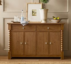 Chris Loves Julia Stacked Ball Buffet (54") | Pottery Barn (US)