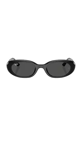 Oval Sunglasses in Black | Revolve Clothing (Global)
