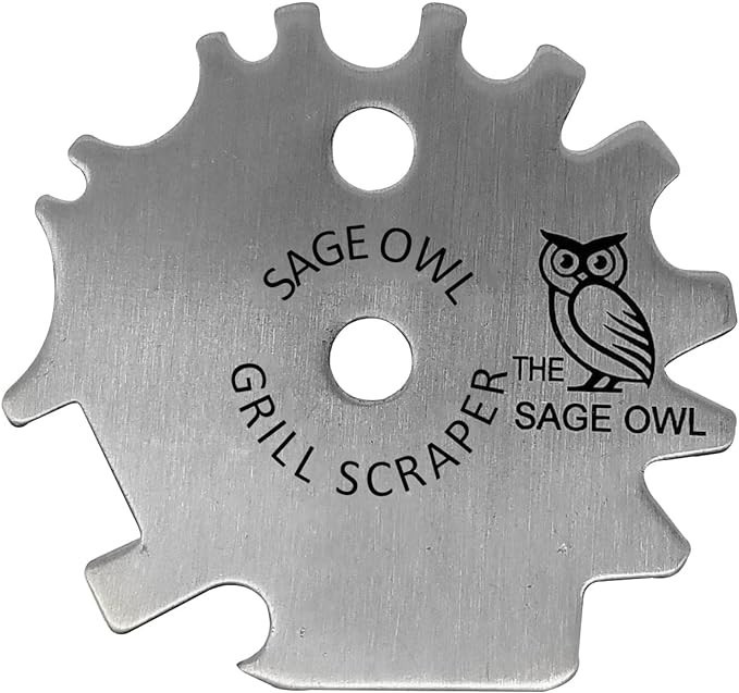 Sage Owl BBQ Grill Scraper - Dishwasher Safe Grill Brush Bristle Free for Griddle, BBQ Tools, Cam... | Amazon (US)