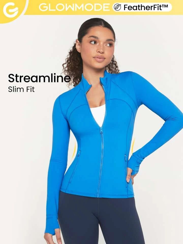 GLOWMODE FeatherFit™ Streamline Performance Jacket | SHEIN