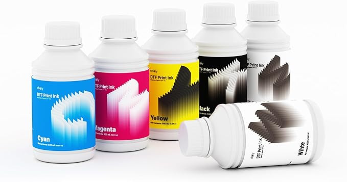 DTF Ink 250ML Combo Pack, Premium Pigment Ink for PET Film Heat Transfer Printing, Compatible wit... | Amazon (US)