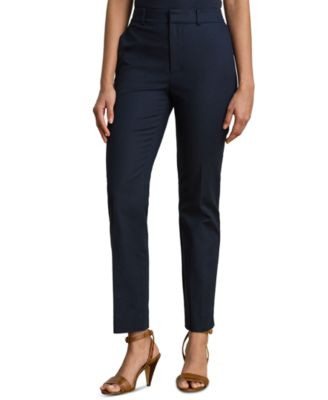 Lauren Ralph Lauren Womens High Rise Slim Ankle Pants | Macy's