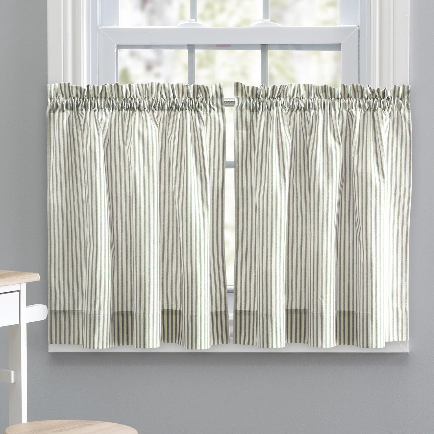 Gracie Oaks Charis Tiers Cafe Curtain & Reviews | Wayfair | Wayfair North America