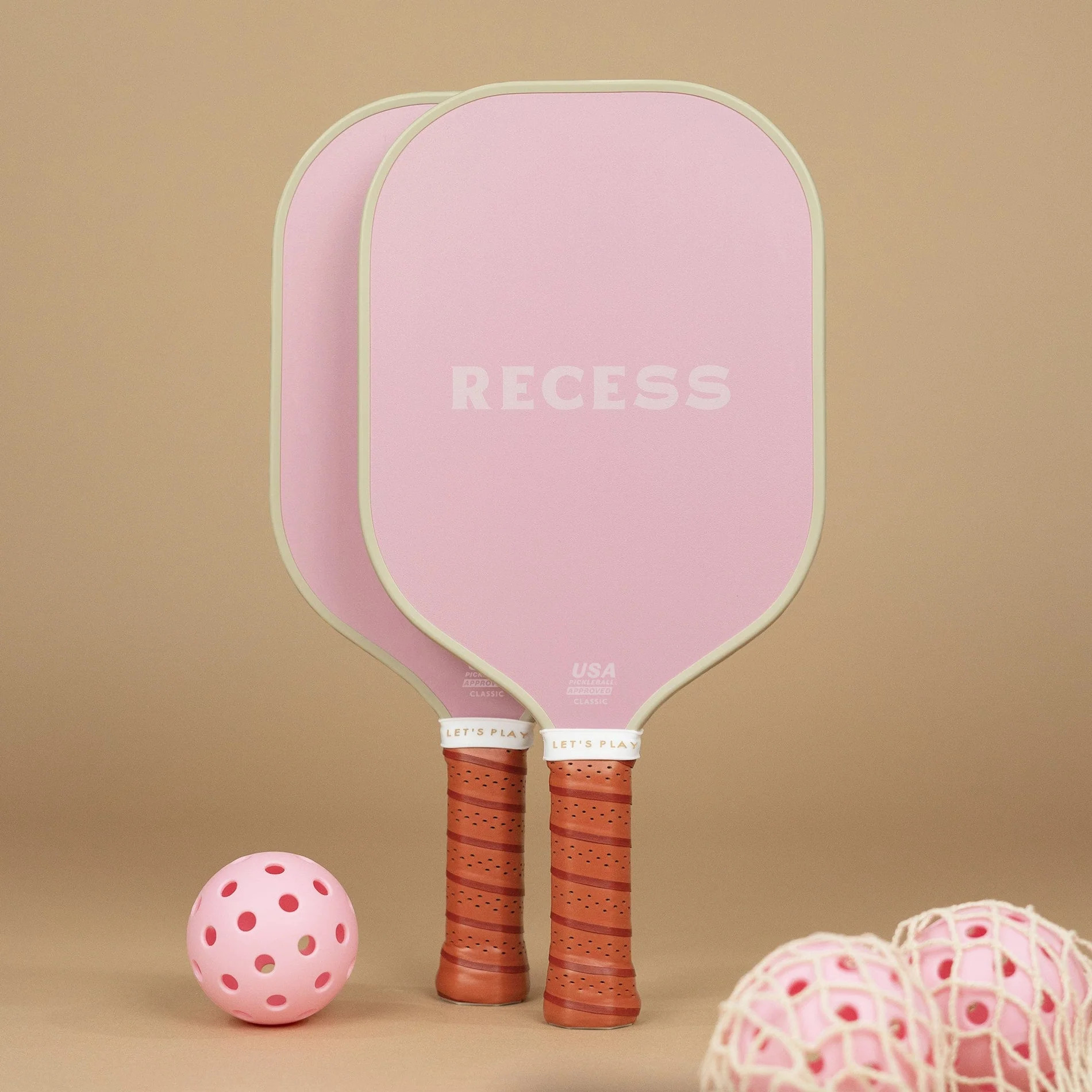 Serve in Style with Our Solid Pink Set | Recess Pickleball | Recess Pickleball