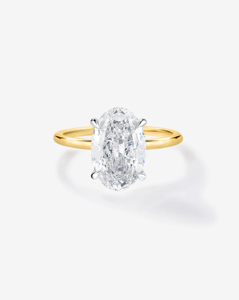 2.50 Oval Natural Diamond in Whisper Thin® Hidden Halo | Ring Concierge