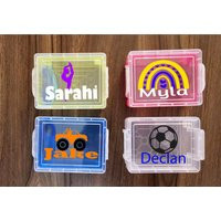 Personalized Crayon Box Kids Party Favors Back To School Supplies Holder Custom Supply Accessories Craft Storage | Etsy (US)