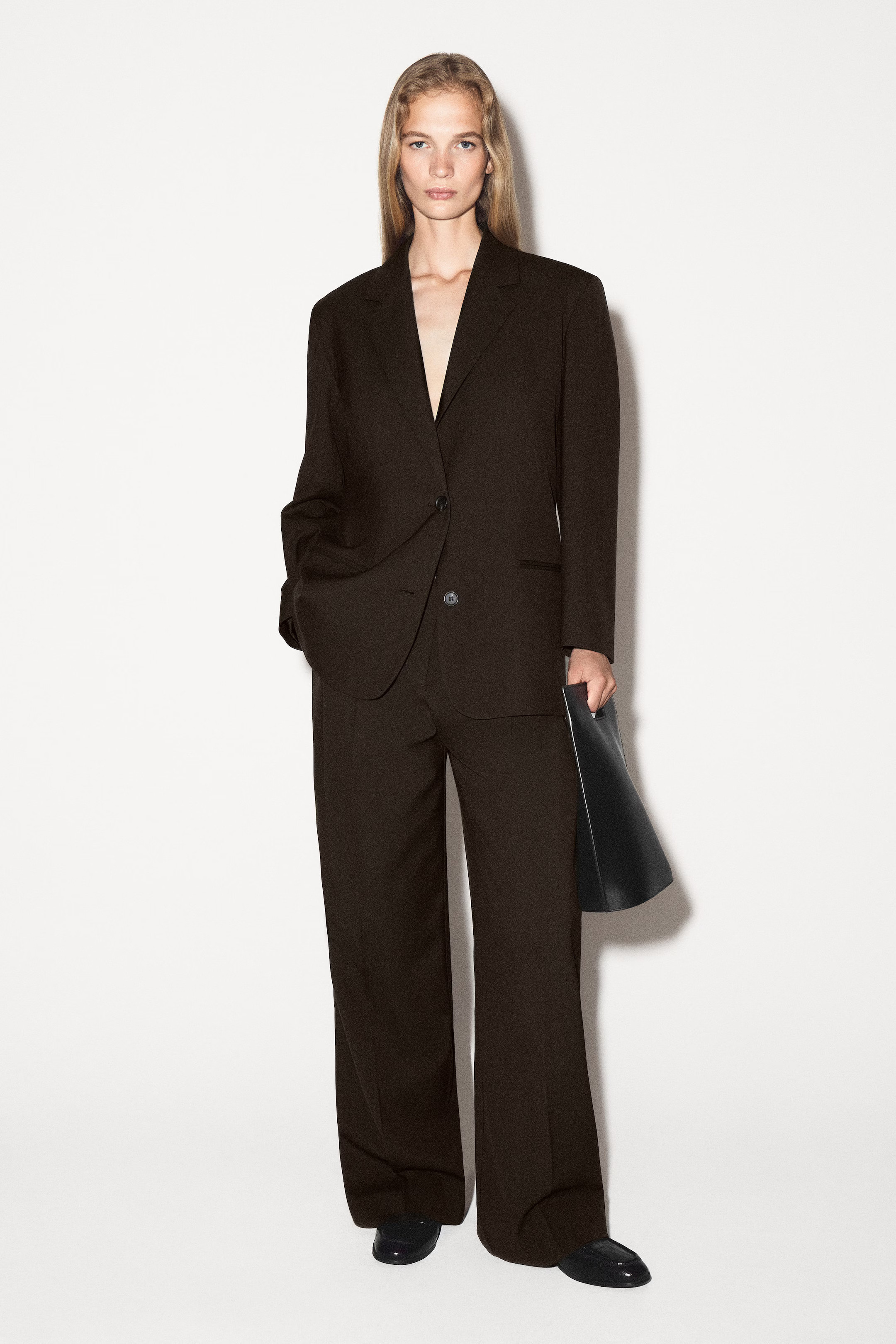 BLAZER AUS MERINOWOLL-MIX - DUNKELBRAUN | COS DE | COS (EU)