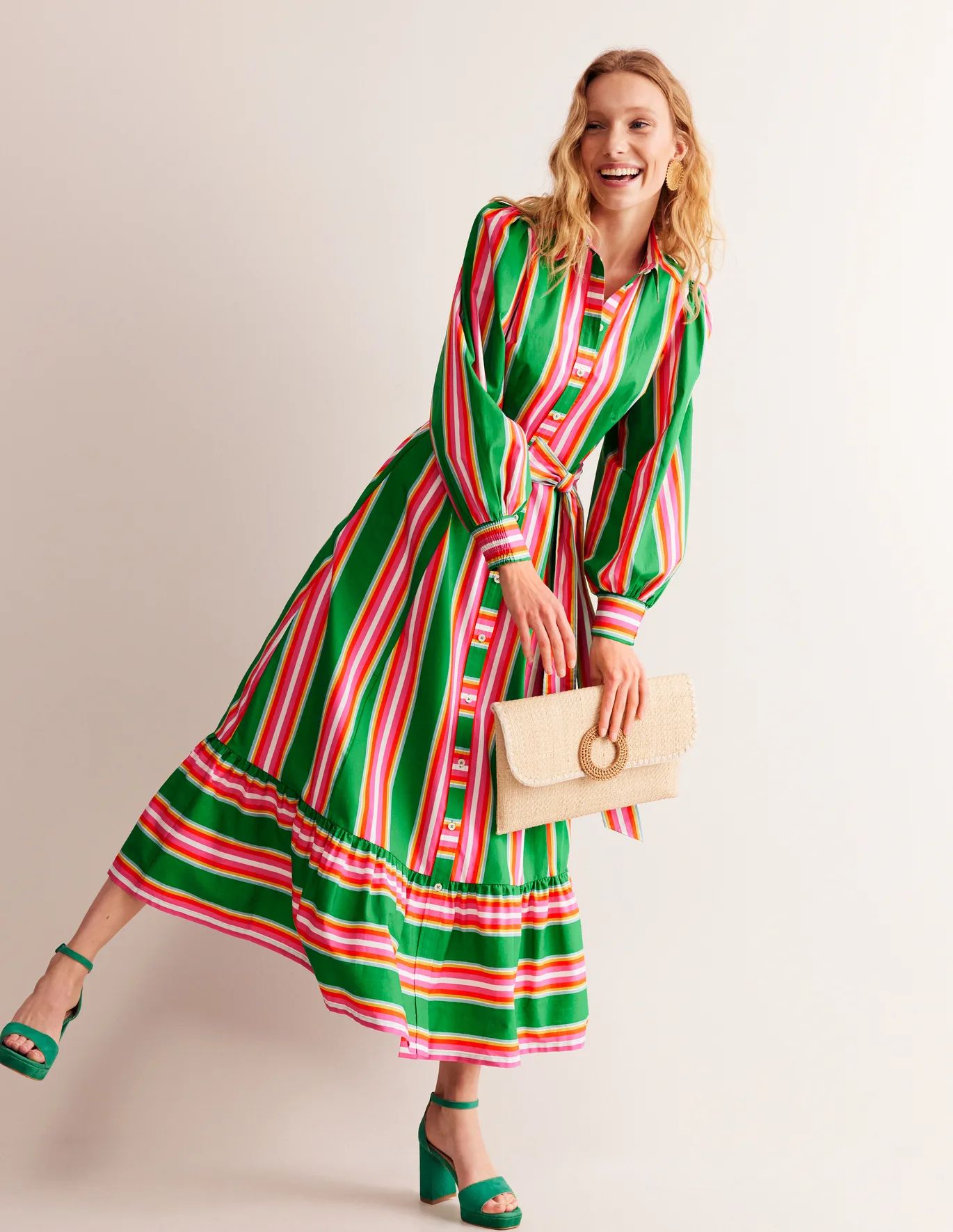 Cotton Midi Shirt Dress | Boden (US)