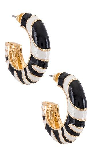 Tiger Hoops in Gold | Revolve Clothing (Global)