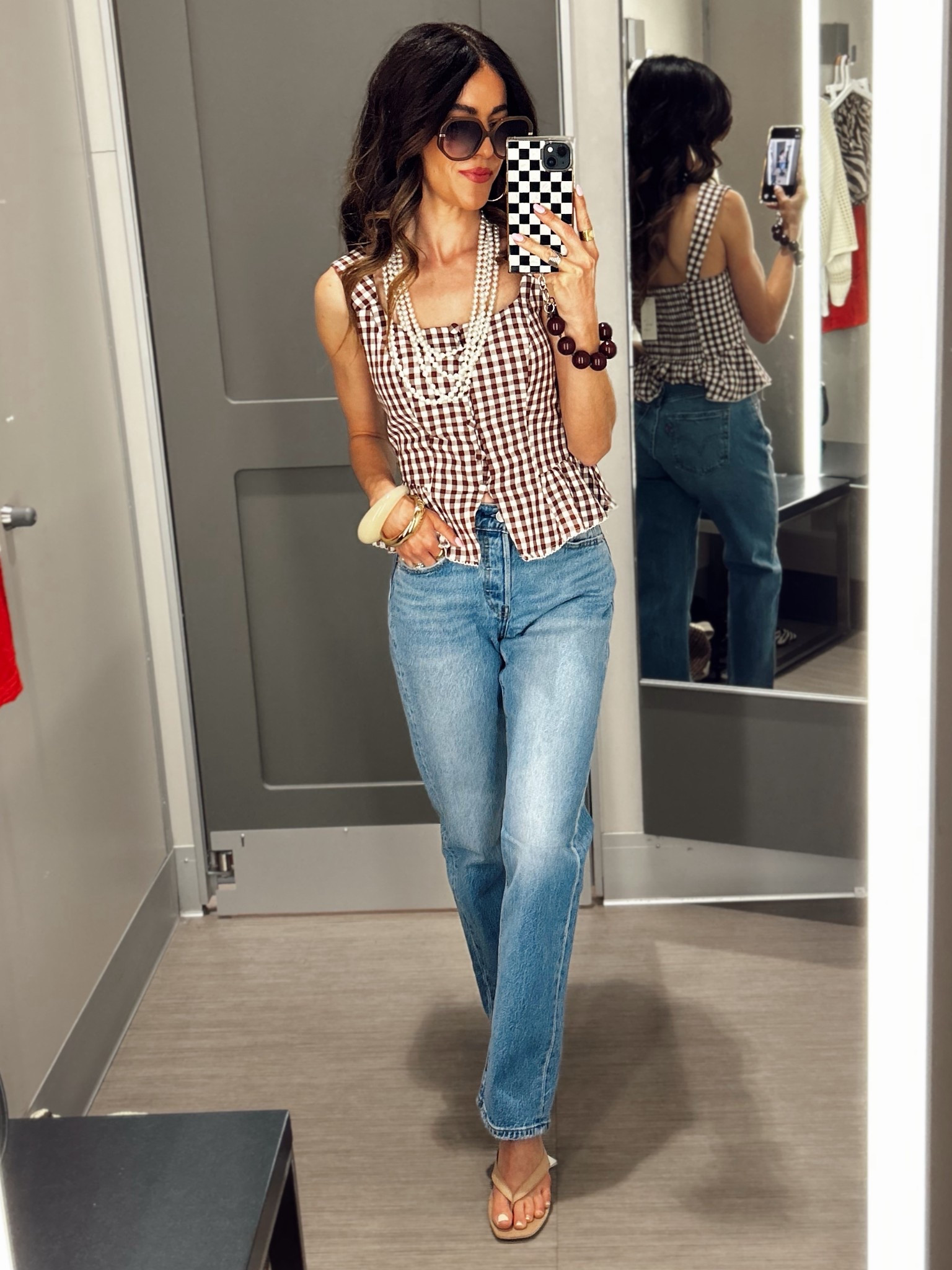 Perfect spring outfit! Wearing 2 sets of pearl necklaces!

#LTKootd #LTKTravel #LTKWorkwear