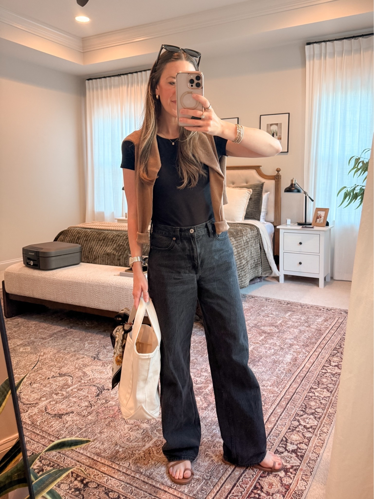 Easy, classic spring mom uniform 🤍👖

Wearing the Abercrombie High Rise Loose Jeans (25R) + Target chambray button-down (S) — the kind of effortless, put-together combo that works for school drop-off, errands, and casual work days. Finished with the LL Bean Boat and Tote (small) because she’s the everyday bag.

#LTKmomlife #LTKSeasonal #LTKootd