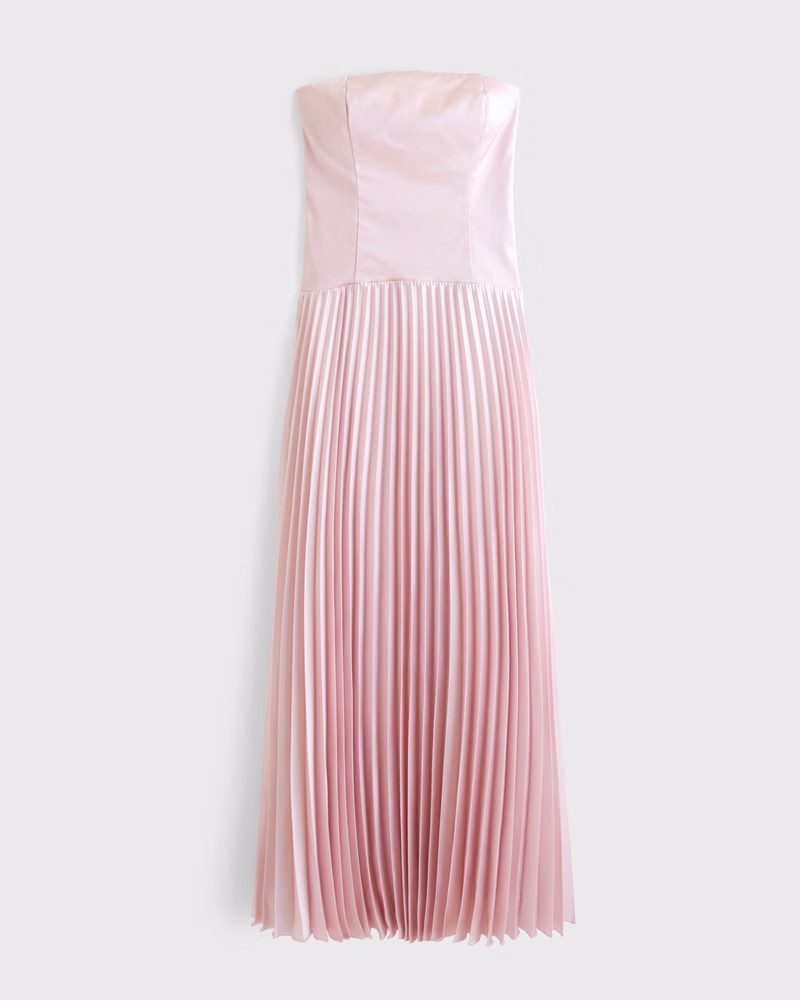 Abercrombie & Fitch Women's The A&F Giselle Drop-Waist Maxi Dress in Light Pink - Size XXS | Abercrombie & Fitch (US)