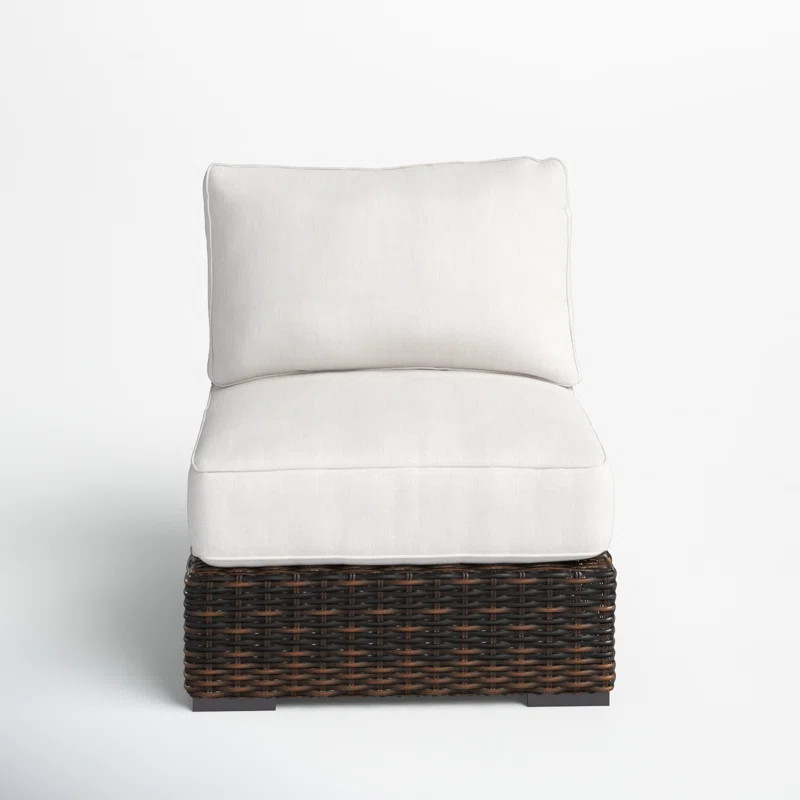 Naomie Outdoor Armless Lounge Chair with Sunbrella® Cushion | Wayfair North America