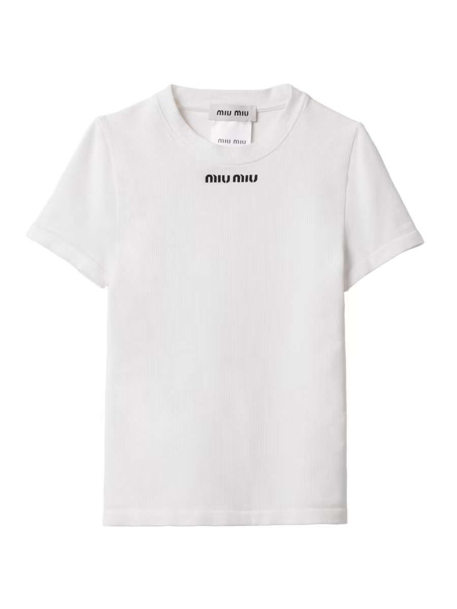 Miu Miu Seamless T-Shirt | Saks Fifth Avenue | Saks Fifth Avenue