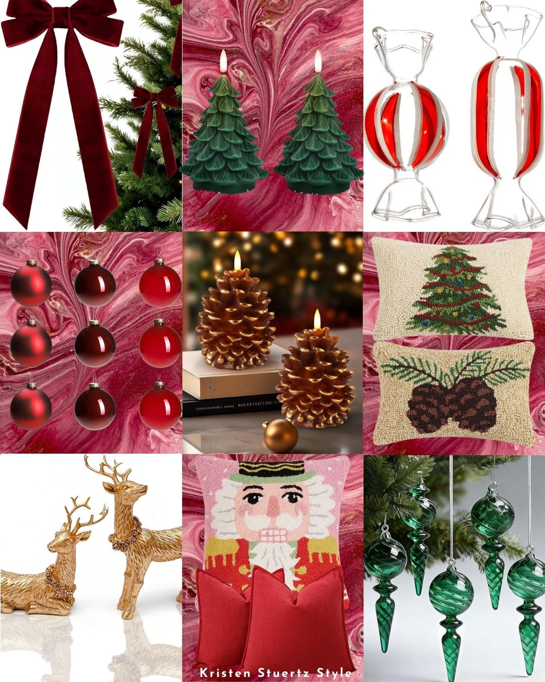 Last minute Christmas decor for your home. Throw pillows, led candles, glass ornaments, velvet bows, and gold deer to adorn your Christmas home.



#LTKHoliday #LTKGiftGuide