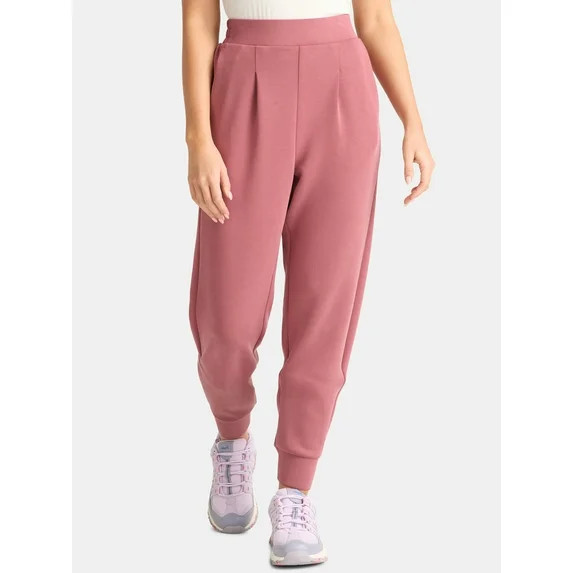Avia Women's and Women's Plus ScubaKnit Pleat Joggers with Pockets, Size XS-4X | Walmart (US)