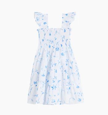 The Tiny Ellie Nap Dress - Blue Botanical | Hill House Home