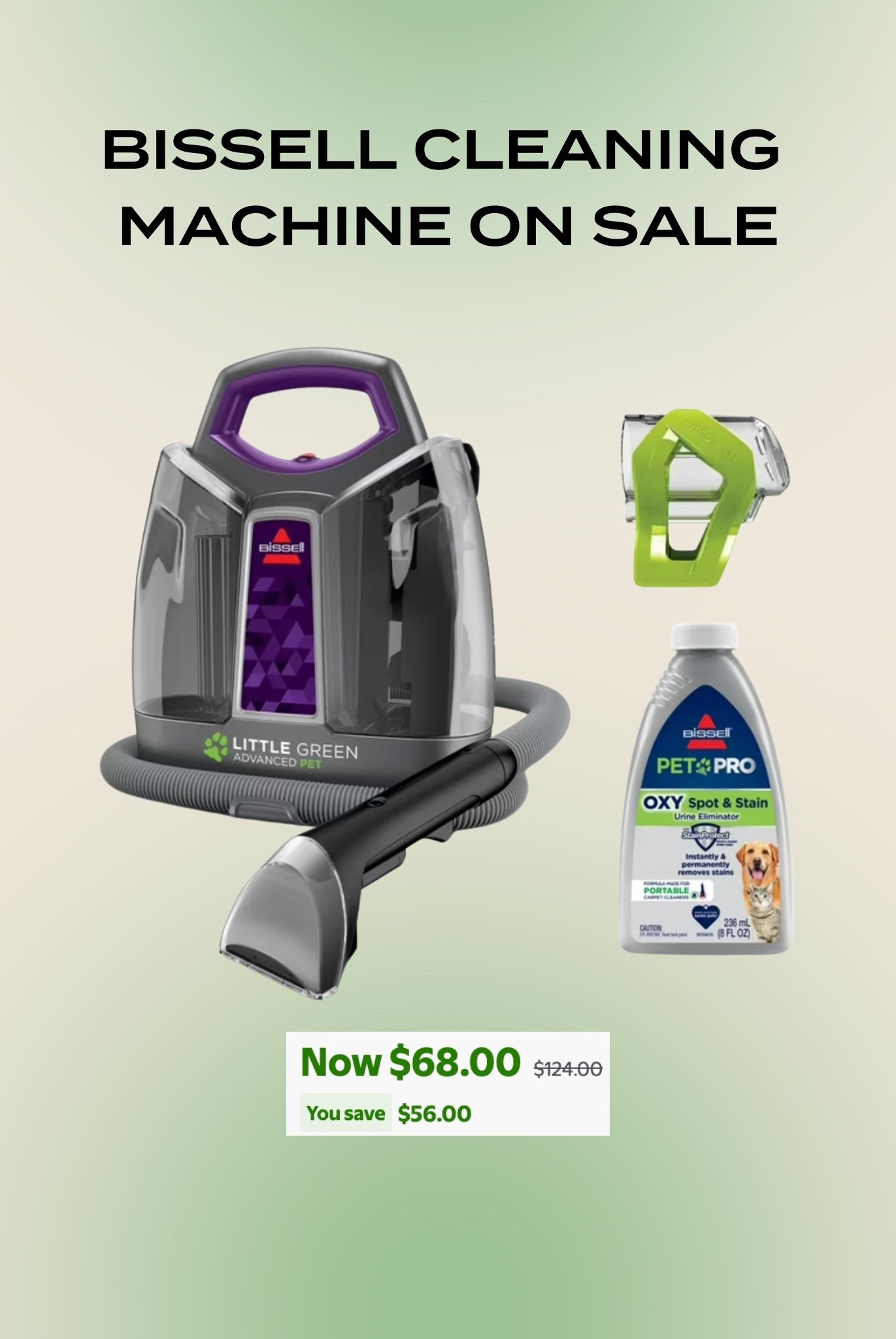 Bissell cleaner now on major sale!!

#LTKCyberWeek #LTKFindsUnder100 #LTKSaleAlert